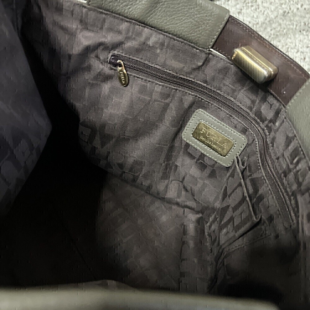 FURLA  fine pebble Leather tote Shoulder bag - Picture 10 of 16